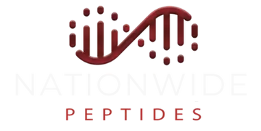 Red stylized DNA double helix with connected circular nodes above a bold horizontal company wordmark and the word 'FUTURES' in red on a white background