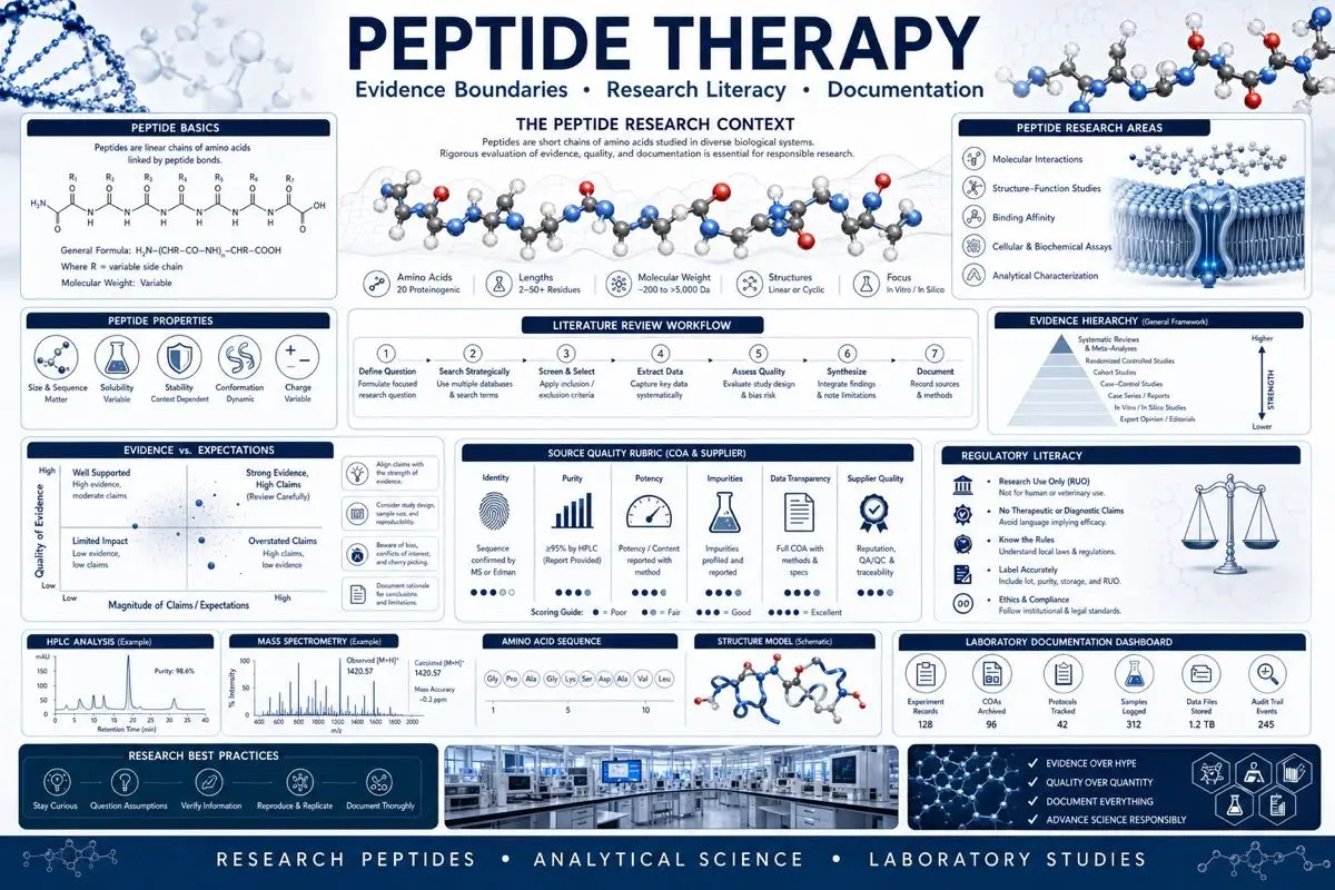 Peptide therapy evidence 2026 research dashboard
